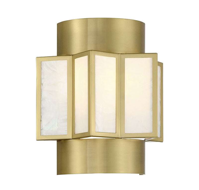 Savoy House 9-3164-2-322 Two Light Wall Sconce, Warm Brass (3)