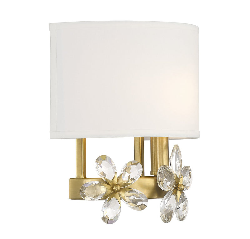Savoy House 9-4364-1-322 One Light Wall Sconce, Warm Brass (4)
