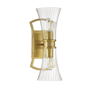 Savoy House 9-9702-2-322 Two Light Wall Sconce, Warm Brass (2)