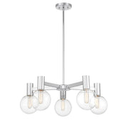 Savoy House 1-3073-5-11 Five Light Chandelier, Chrome (3)