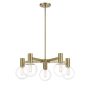 Savoy House 1-3073-5-322 Five Light Chandelier, Warm Brass (3)