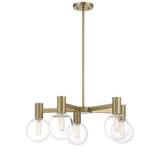 Savoy House 1-3073-5-322 Five Light Chandelier, Warm Brass (5)
