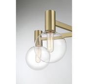 Savoy House 1-3073-5-322 Five Light Chandelier, Warm Brass (6)