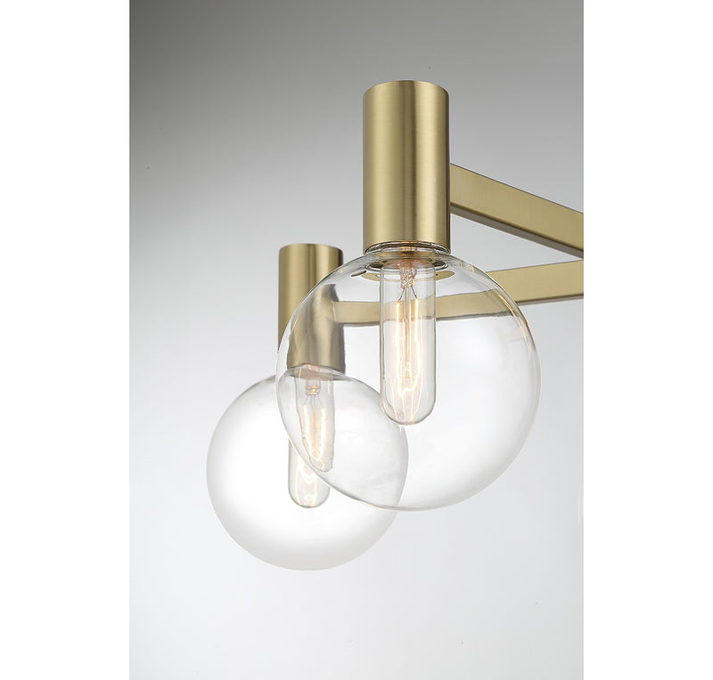Savoy House 1-3073-5-322 Five Light Chandelier, Warm Brass (6)