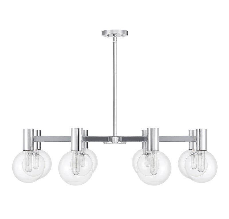 Savoy House 1-3074-8-11 Eight Light Chandelier, Chrome (2)