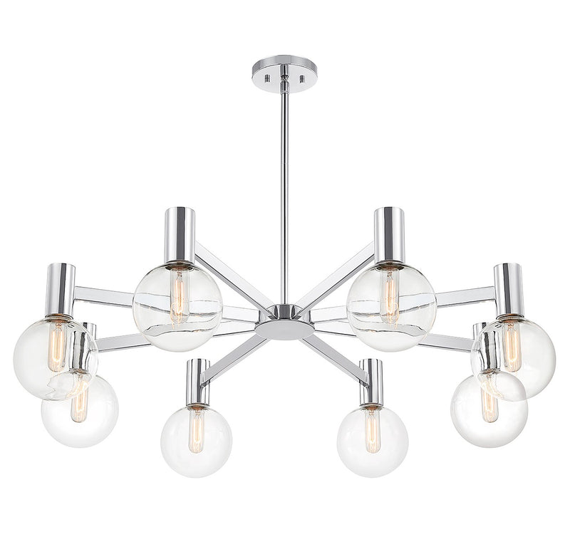 Savoy House 1-3074-8-11 Eight Light Chandelier, Chrome (4)