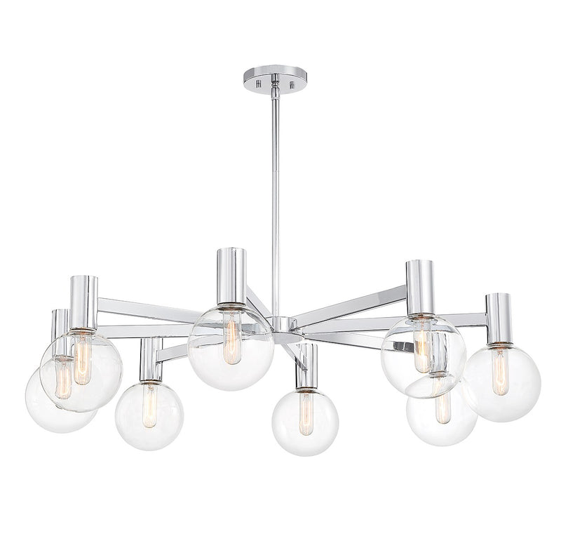 Savoy House 1-3074-8-11 Eight Light Chandelier, Chrome (5)