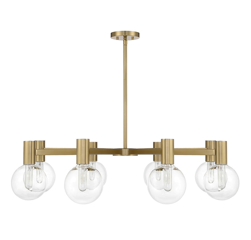 Savoy House 1-3074-8-322 Eight Light Chandelier, Warm Brass (2)