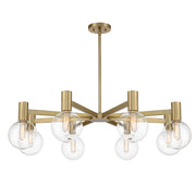 Savoy House 1-3074-8-322 Eight Light Chandelier, Warm Brass (3)
