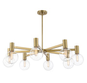 Savoy House 1-3074-8-322 Eight Light Chandelier, Warm Brass (5)
