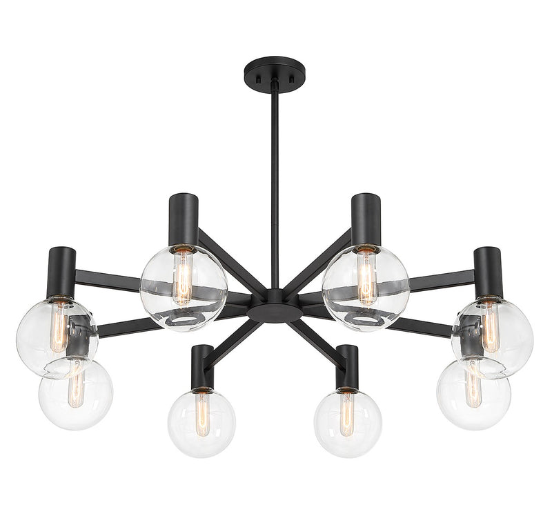 Savoy House 1-3074-8-89 Eight Light Chandelier, Matte Black (4)