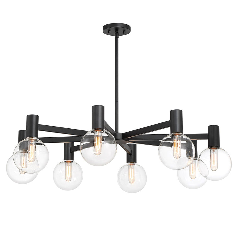 Savoy House 1-3074-8-89 Eight Light Chandelier, Matte Black (5)