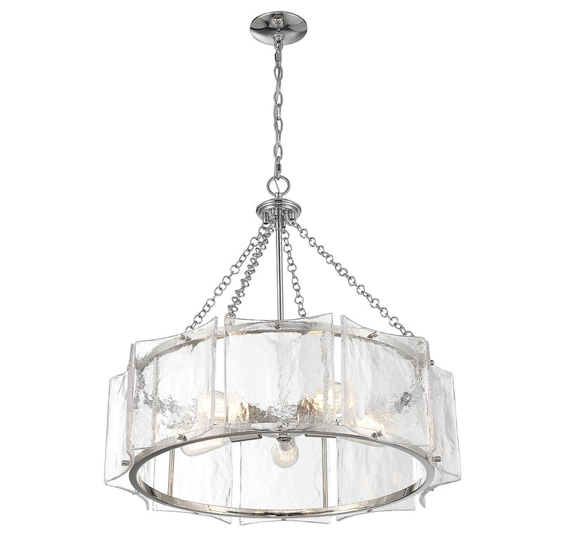 Savoy House 1-8200-5-109 Five Light Pendant, Polished Nickel (4)