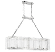 Savoy House 1-8203-3-109 Three Light Linear Chandelier, Polished Nickel (2)