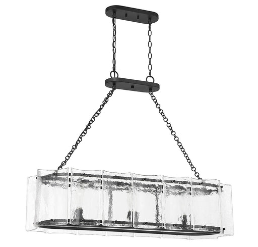 Savoy House 1-8203-3-89 Three Light Linear Chandelier, Matte Black (2)