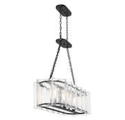 Savoy House 1-8203-3-89 Three Light Linear Chandelier, Matte Black (5)