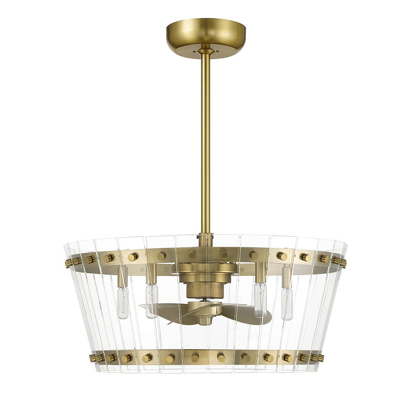 Savoy House 24-FD-8853-322 LED Fan D'Lier, Warm Brass (2)