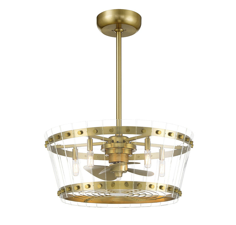 Savoy House 24-FD-8853-322 LED Fan D'Lier, Warm Brass (3)