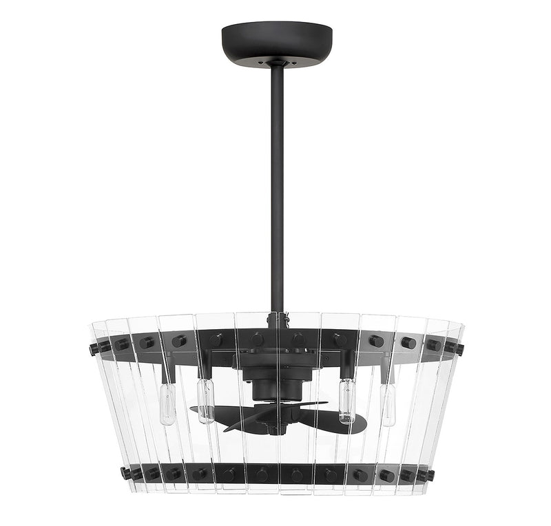 Savoy House 24-FD-8853-89 LED Fan D'Lier, Matte Black (2)