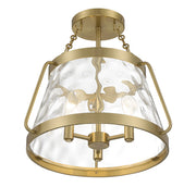 Savoy House 6-1802-3-322 Three Light Semi-Flush Mount, Warm Brass (4)