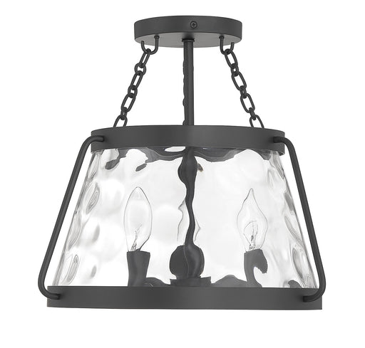 Savoy House 6-1802-3-89 Three Light Semi-Flush Mount, Matte Black (2)