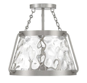 Savoy House 6-1802-3-SN Three Light Semi-Flush Mount, Satin Nickel (2)