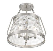Savoy House 6-1802-3-SN Three Light Semi-Flush Mount, Satin Nickel (3)