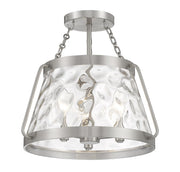 Savoy House 6-1802-3-SN Three Light Semi-Flush Mount, Satin Nickel (4)
