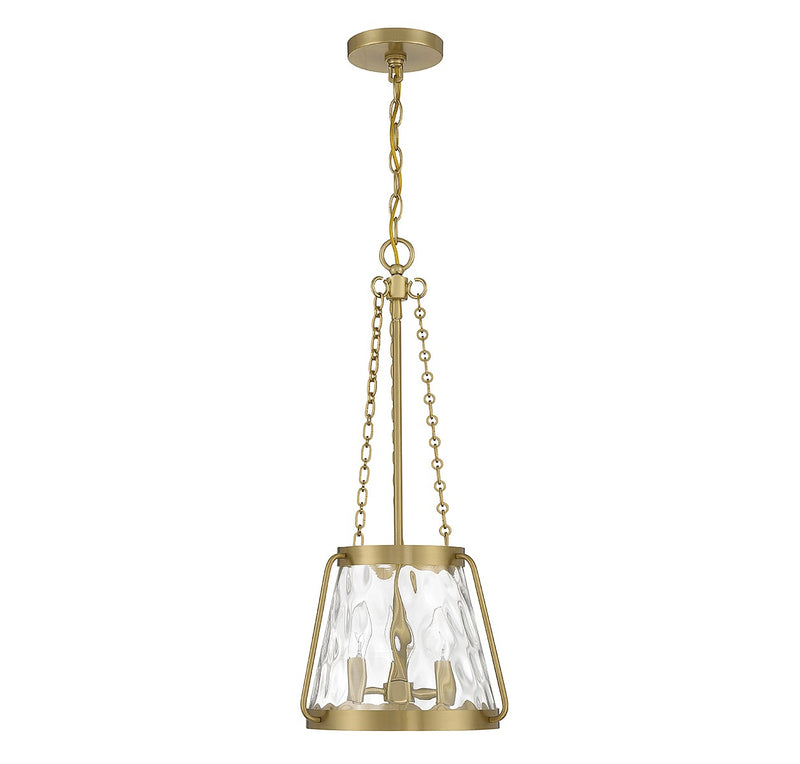 Savoy House 7-1803-3-322 Three Light Pendant, Warm Brass (2)