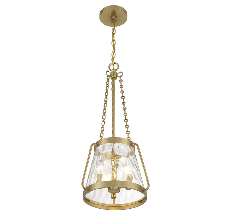 Savoy House 7-1803-3-322 Three Light Pendant, Warm Brass (4)