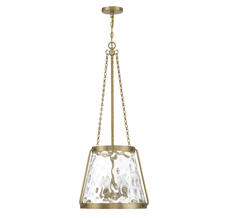 Savoy House 7-1804-4-322 Four Light Pendant, Warm Brass (2)