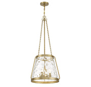 Savoy House 7-1804-4-322 Four Light Pendant, Warm Brass (3)