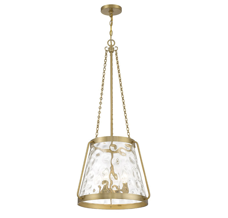 Savoy House 7-1804-4-322 Four Light Pendant, Warm Brass (3)