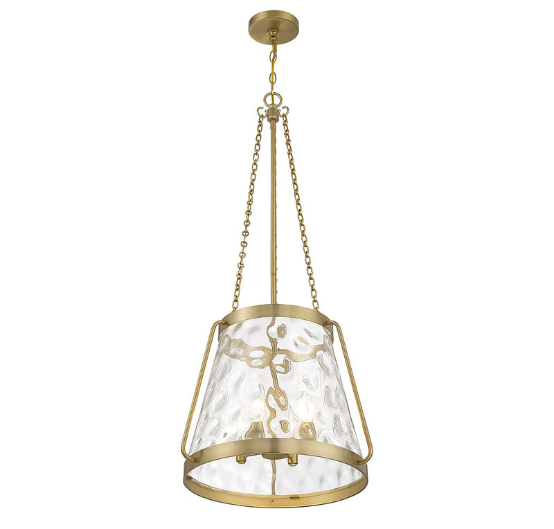 Savoy House 7-1804-4-322 Four Light Pendant, Warm Brass (4)