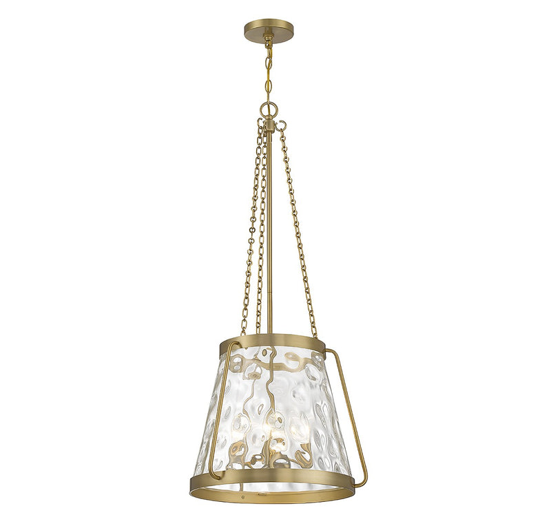 Savoy House 7-1804-4-322 Four Light Pendant, Warm Brass (5)
