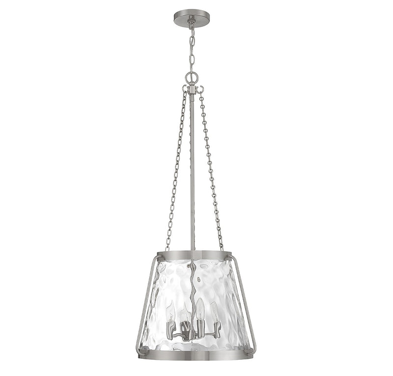 Savoy House 7-1804-4-SN Four Light Pendant, Satin Nickel (2)