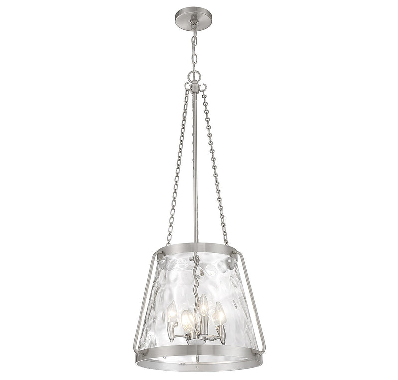 Savoy House 7-1804-4-SN Four Light Pendant, Satin Nickel (3)