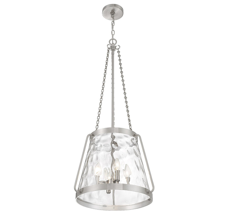 Savoy House 7-1804-4-SN Four Light Pendant, Satin Nickel (4)