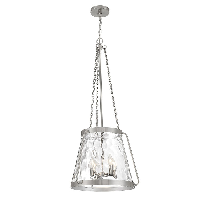 Savoy House 7-1804-4-SN Four Light Pendant, Satin Nickel (5)