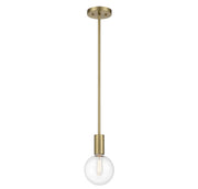 Savoy House 7-3075-1-322 One Light Mini Pendant, Warm Brass (3)