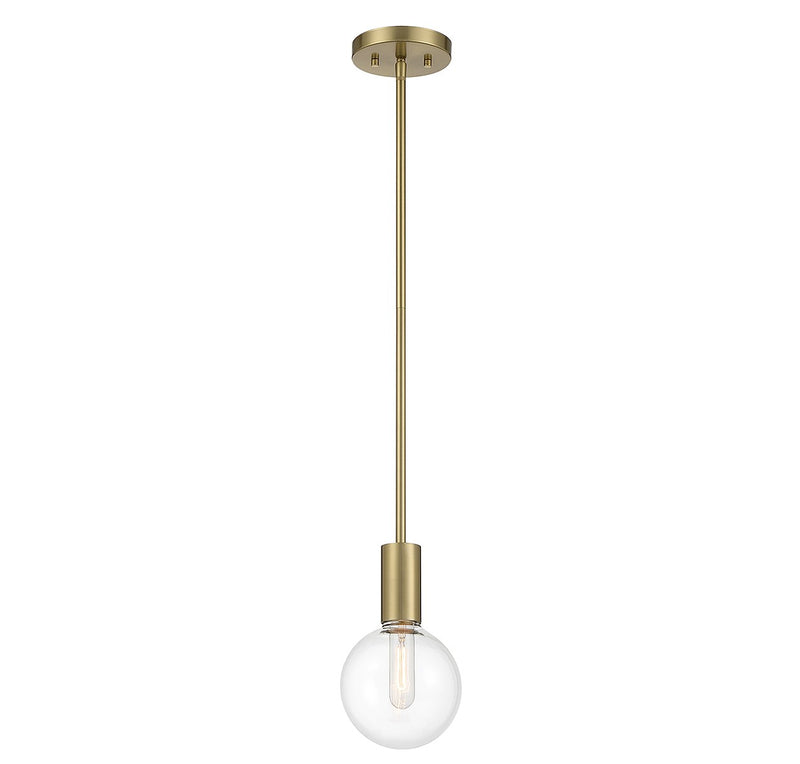 Savoy House 7-3075-1-322 One Light Mini Pendant, Warm Brass (3)