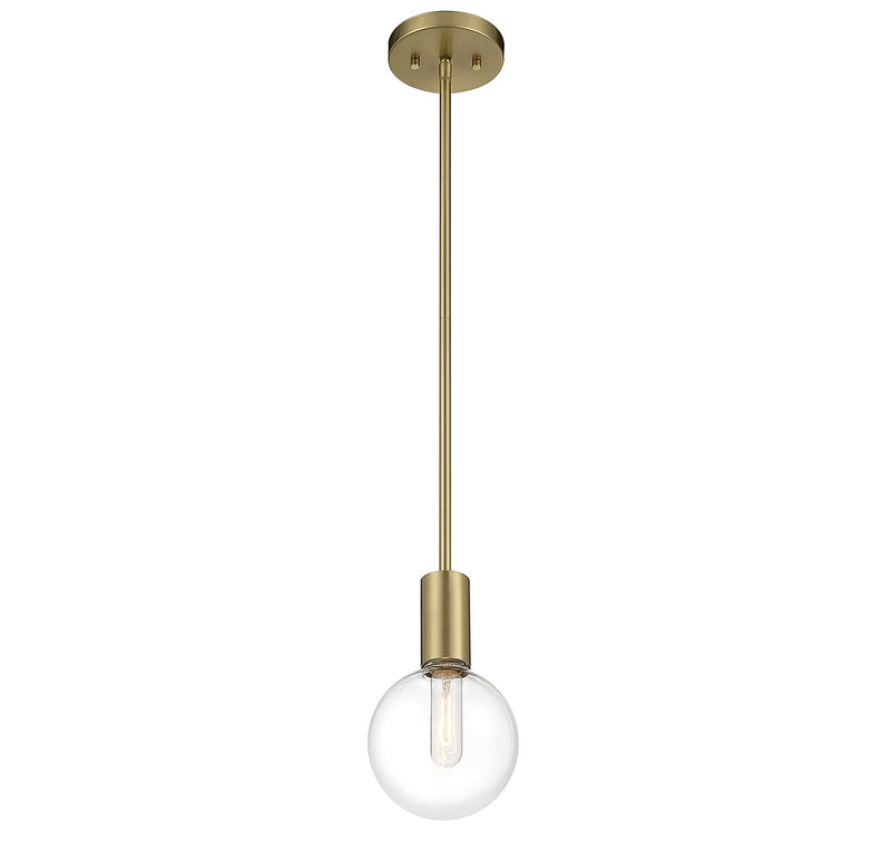 Savoy House 7-3075-1-322 One Light Mini Pendant, Warm Brass (4)