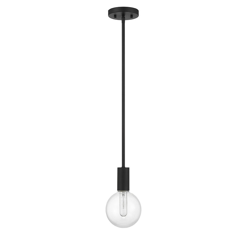 Savoy House 7-3075-1-89 One Light Mini Pendant, Matte Black (2)