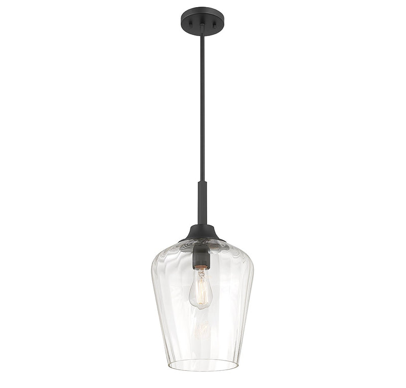 Savoy House 7-3390-1-89 One Light Pendant, Matte Black (3)