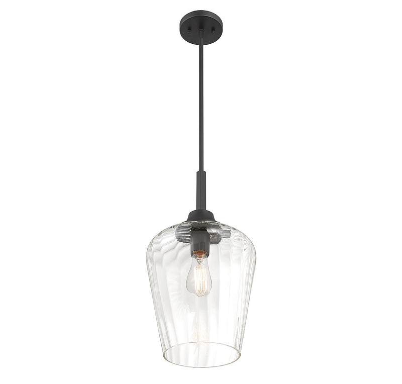Savoy House 7-3390-1-89 One Light Pendant, Matte Black (4)