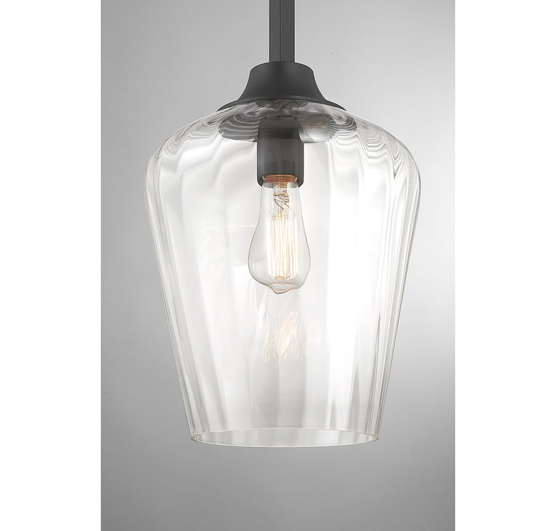 Savoy House 7-3390-1-89 One Light Pendant, Matte Black (5)