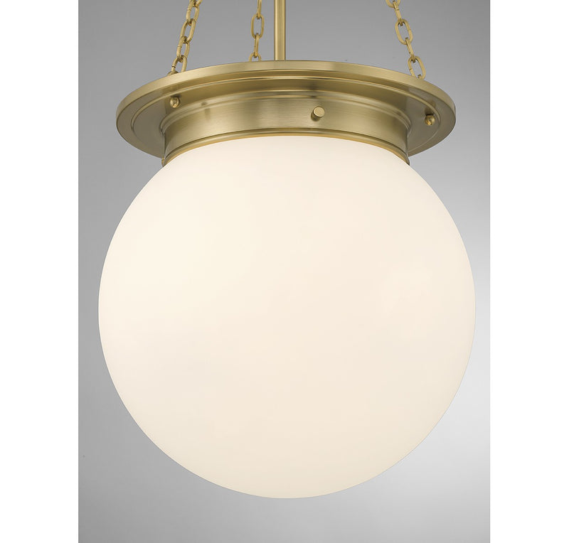 Savoy House 7-3901-3-322 Three Light Pendant, Warm Brass (6)