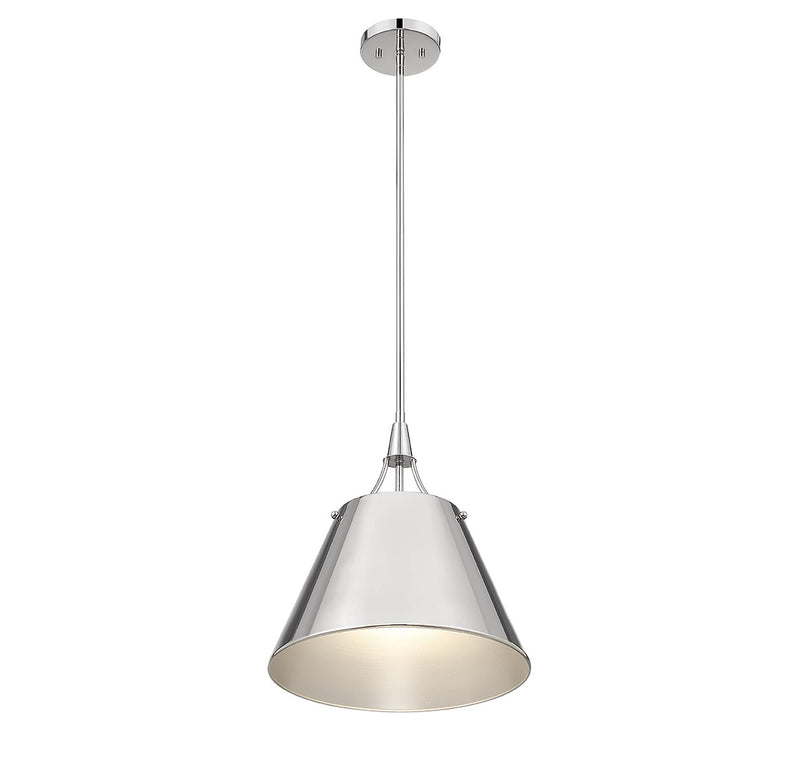Savoy House 7-4499-1-109 One Light Pendant, Polished Nickel (4)