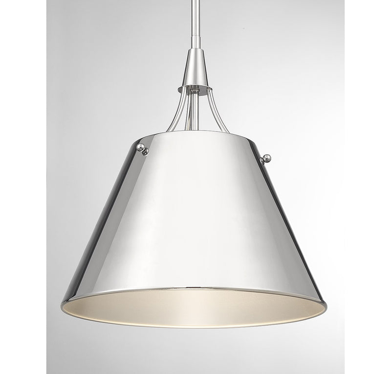 Savoy House 7-4499-1-109 One Light Pendant, Polished Nickel (6)