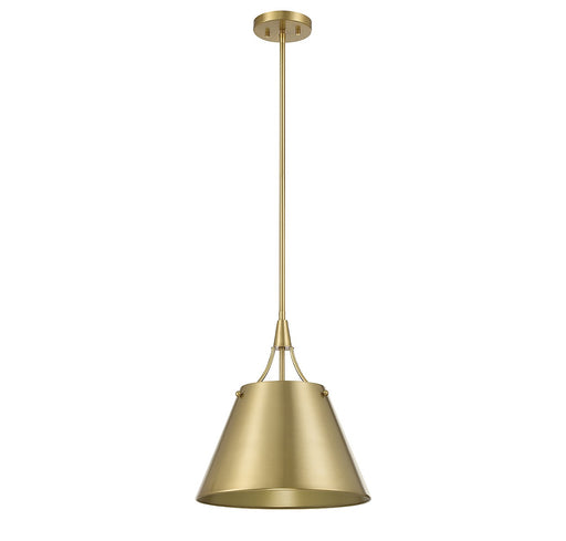 Savoy House 7-4499-1-322 One Light Pendant, Warm Brass (2)